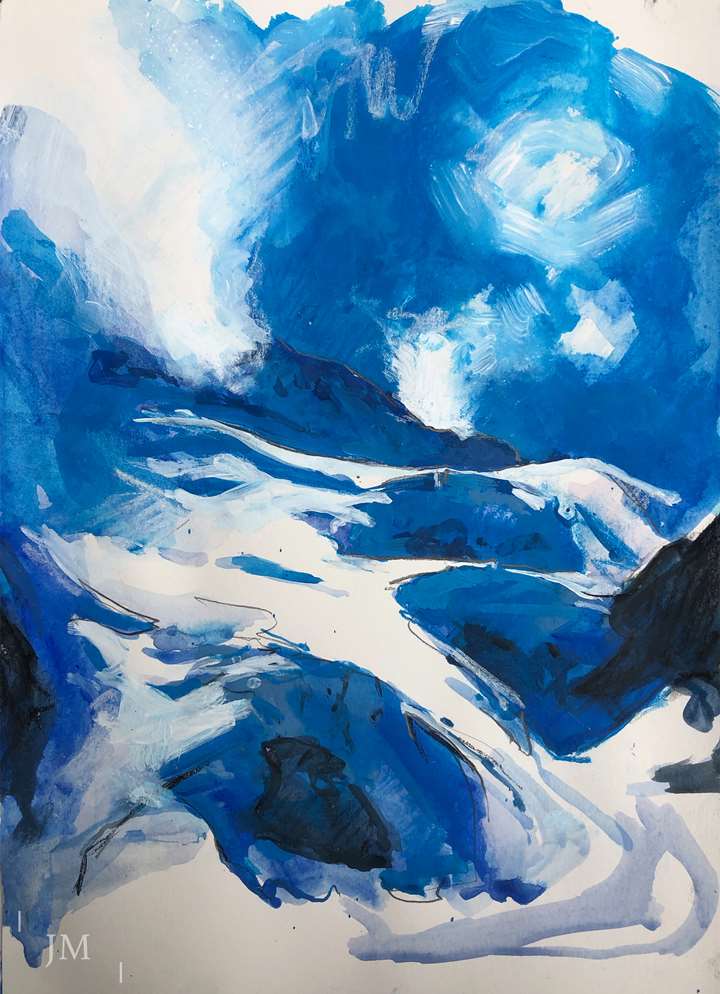 The Barre des Ecrins -sketch